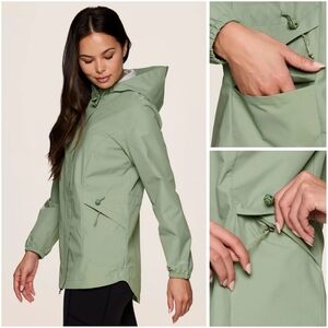 Avalanche No Rain Checks Trench Hooded Lily Pad Weather Shield Jacket Size Large